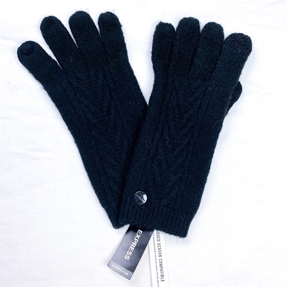 Express Black Touch Screen Compatible Winter Gloves